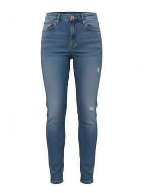 True Craft Classic Mid-Rise Skinny Jeans in Faded Blue - Size 6, Like New